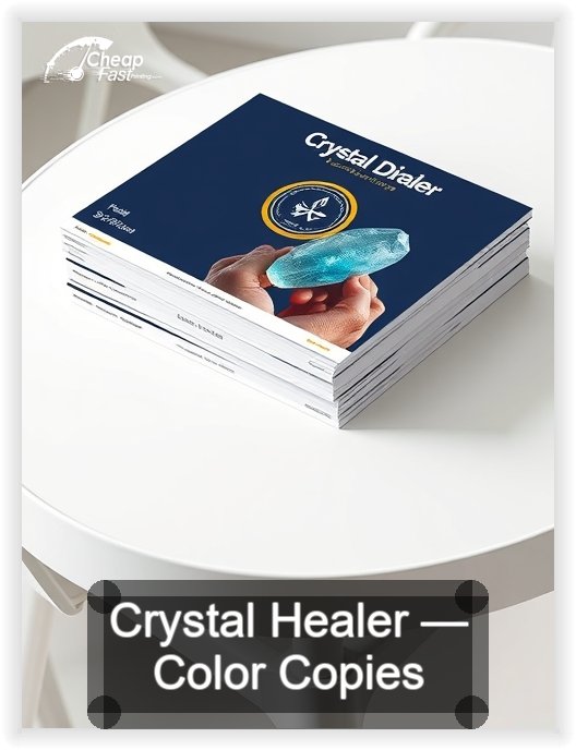 Crystal Healer business card design sample