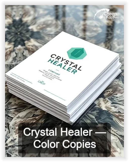 Crystal Healer business card design sample