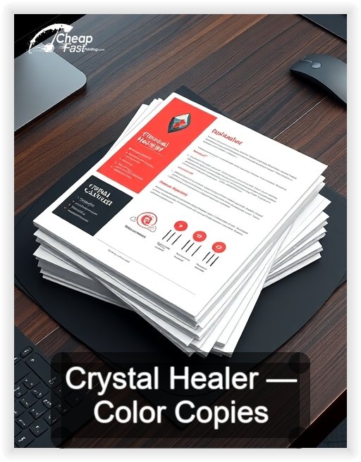 Crystal Healer business card design sample