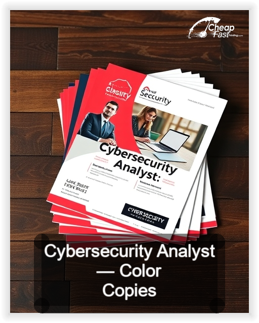 Cybersecurity Analyst business card design sample