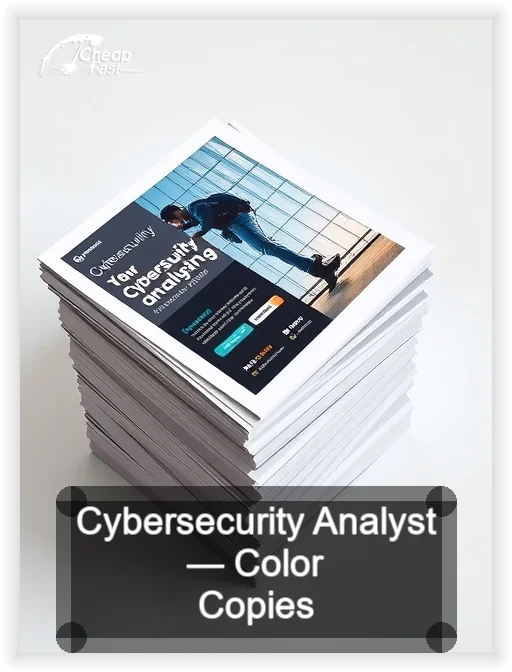 Cybersecurity Analyst business card design sample