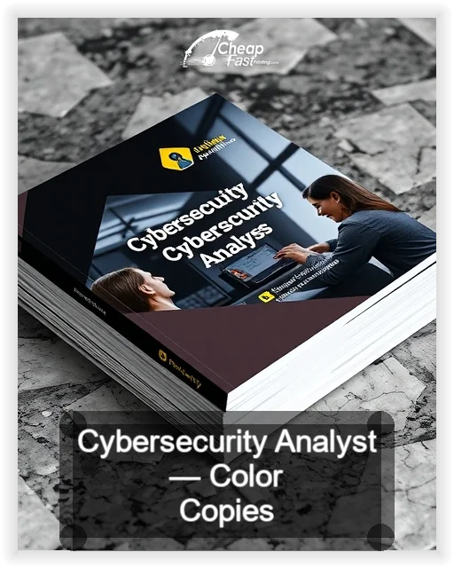 Cybersecurity Analyst business card design sample