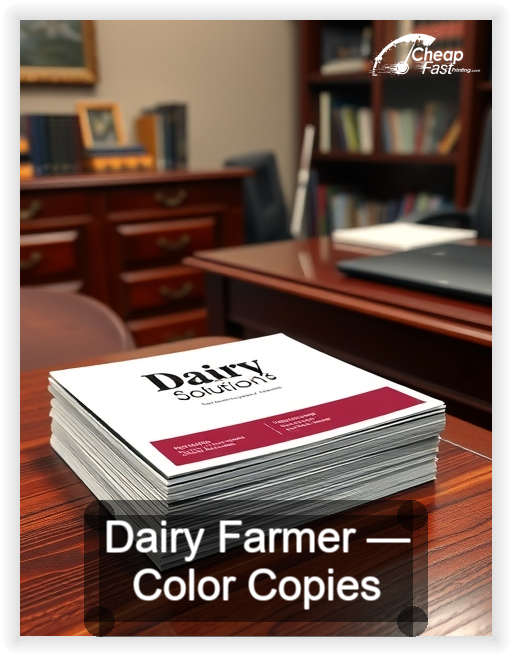 Dairy Farmer business card design sample