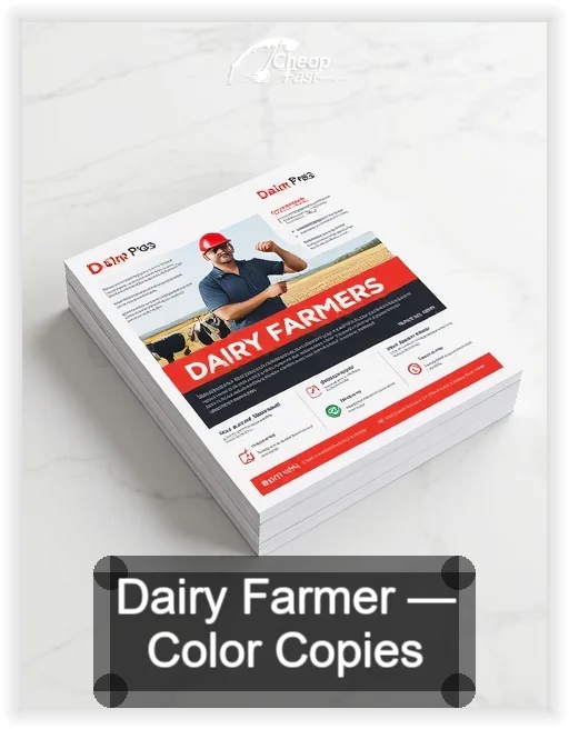 Dairy Farmer business card design sample
