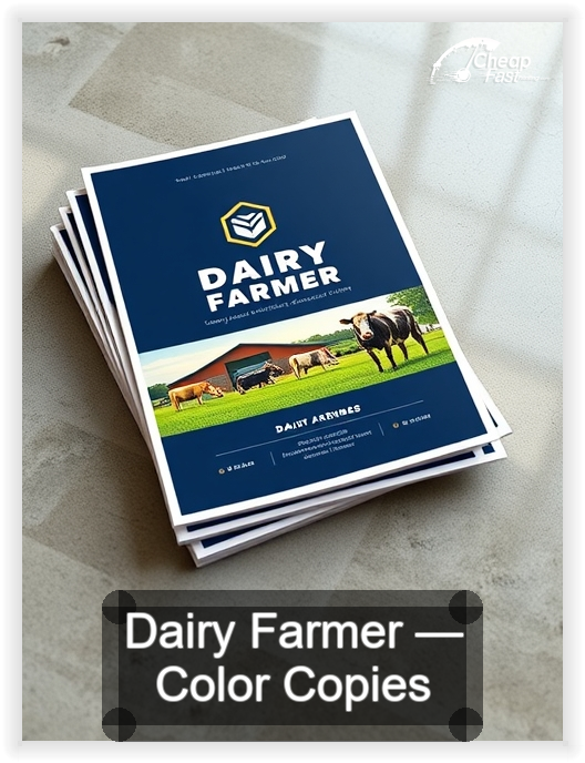 Dairy Farmer business card design sample