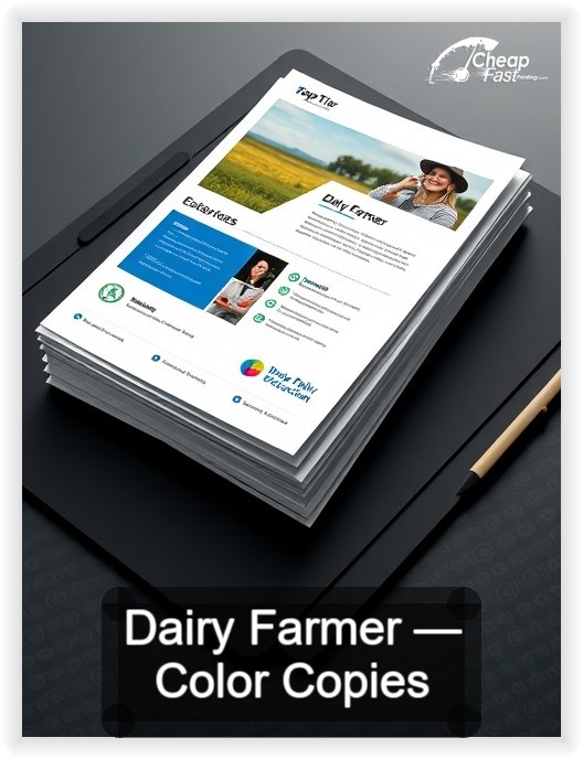 Dairy Farmer business card design sample
