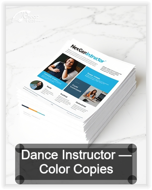 Dance Instructor business card design sample