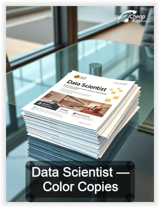 Data Scientist business card design sample