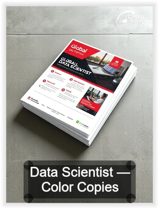 Data Scientist business card design sample