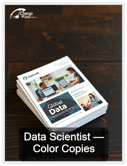 Data Scientist business card design sample