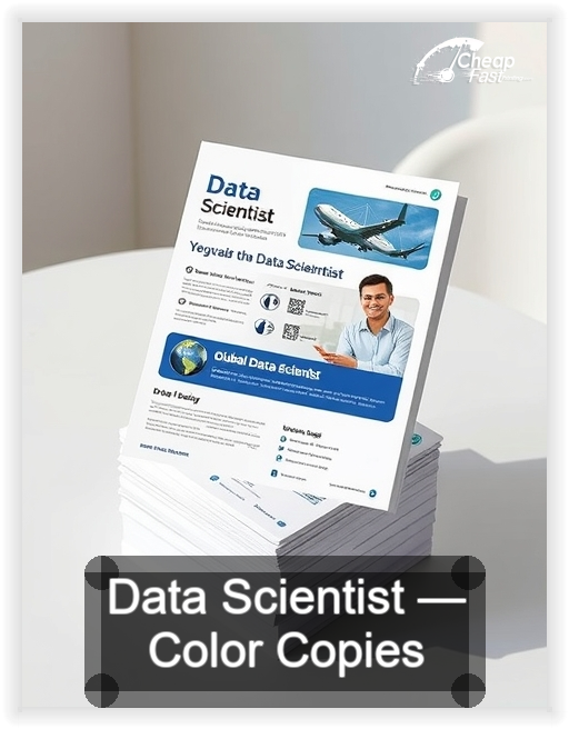 Data Scientist business card design sample