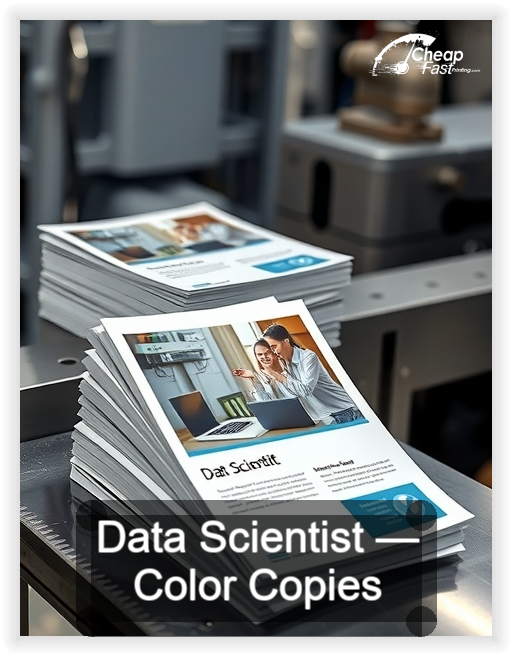 Data Scientist business card design sample