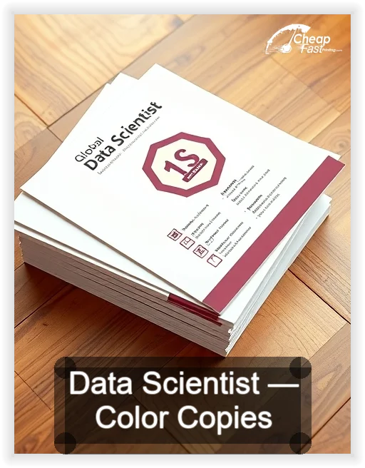 Data Scientist business card design sample