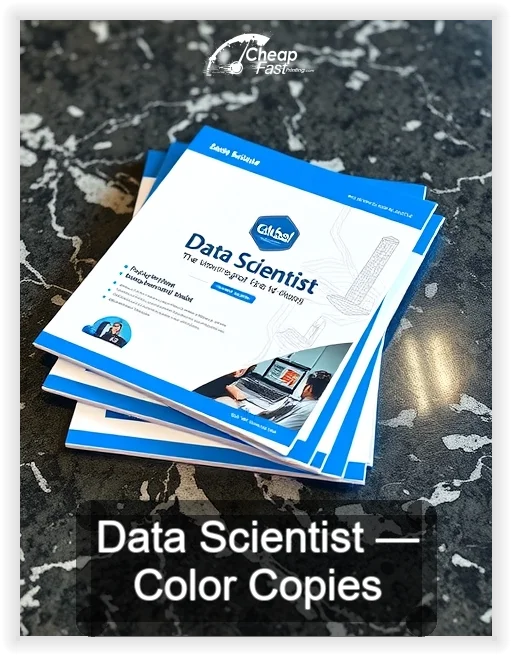 Data Scientist business card design sample