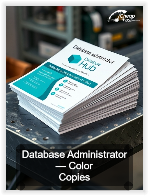 Database Administrator business card design sample