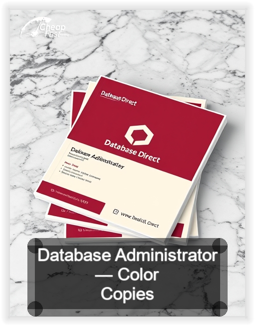 Database Administrator business card design sample