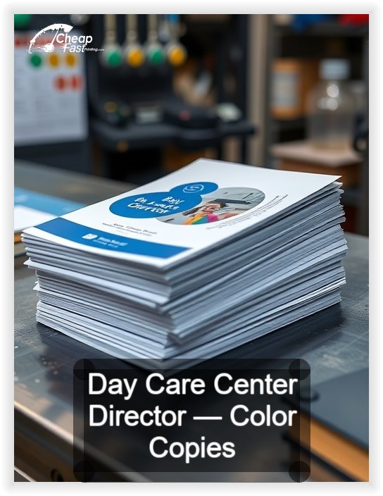 Day Care Center Director business card design sample