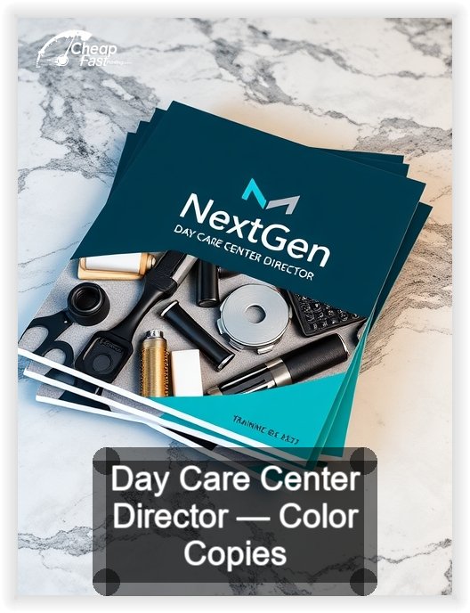 Day Care Center Director business card design sample