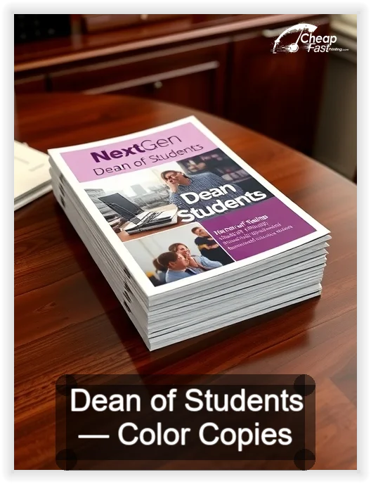 Dean Of Students business card design sample