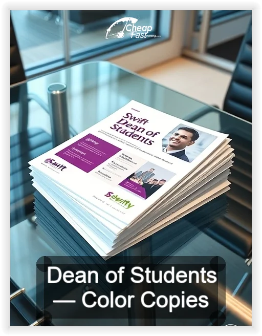 Dean Of Students business card design sample