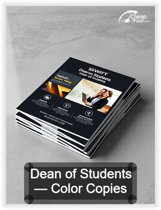 Dean Of Students business card design sample
