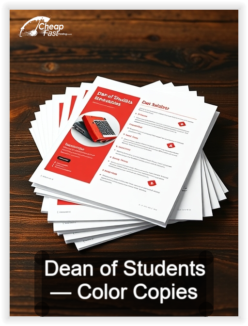 Dean Of Students business card design sample