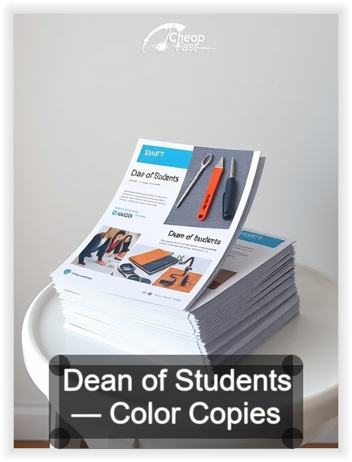 Dean Of Students business card design sample