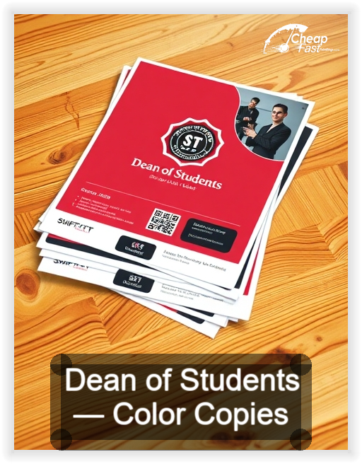 Dean Of Students business card design sample