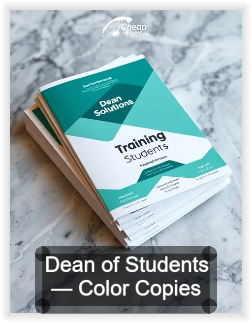 Dean Of Students business card design sample