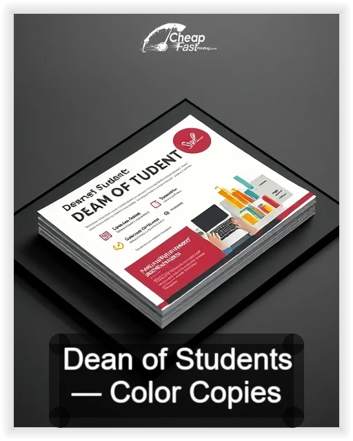 Dean Of Students business card design sample