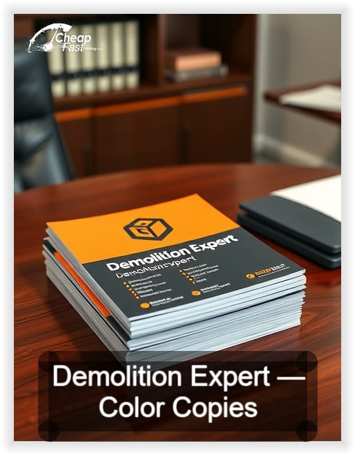 Demolition Expert business card design sample