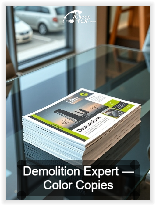 Demolition Expert business card design sample