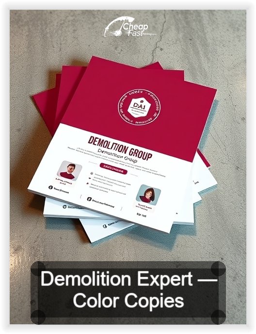 Demolition Expert business card design sample