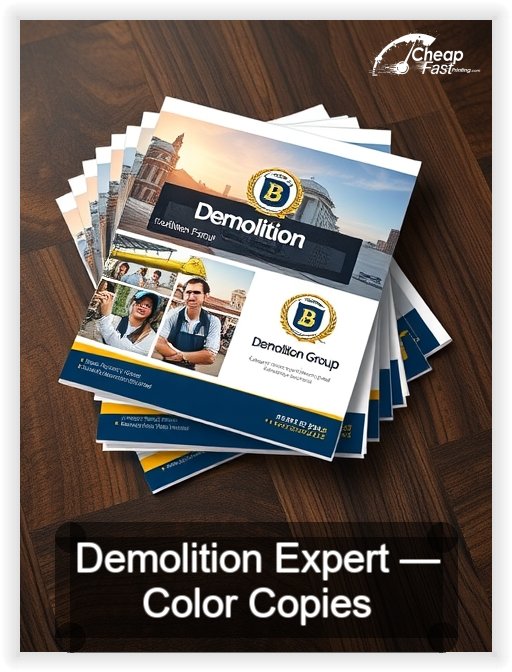 Demolition Expert business card design sample