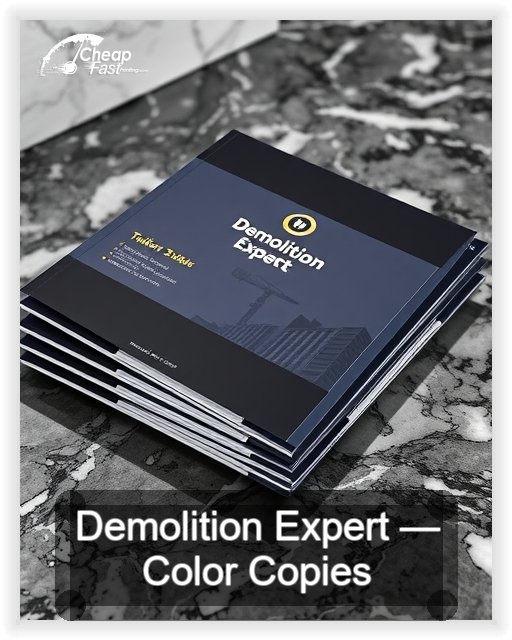 Demolition Expert business card design sample