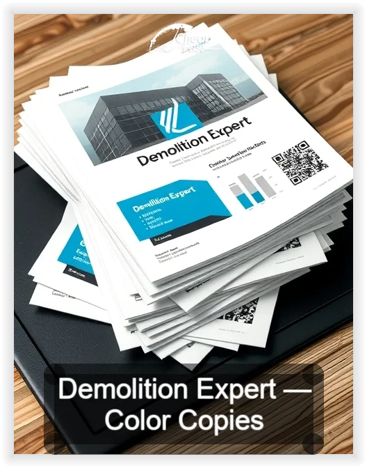 Demolition Expert business card design sample