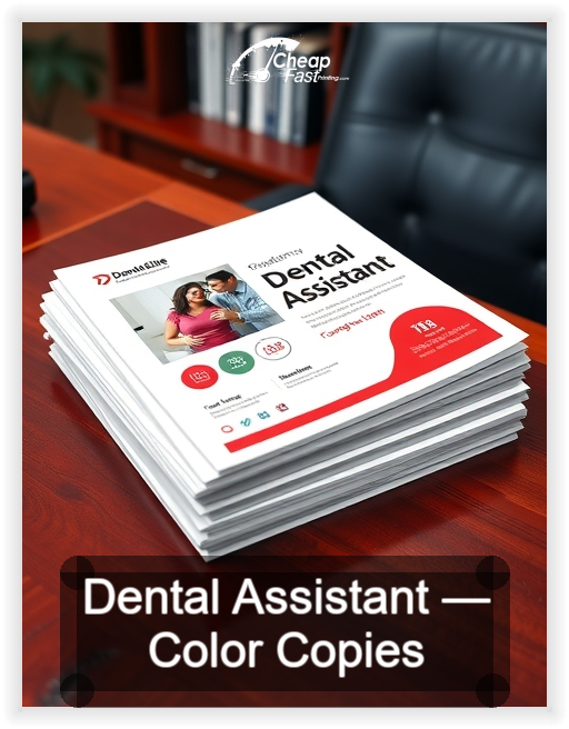 Dental Assistant business card design sample