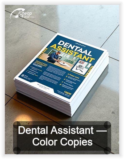 Dental Assistant business card design sample
