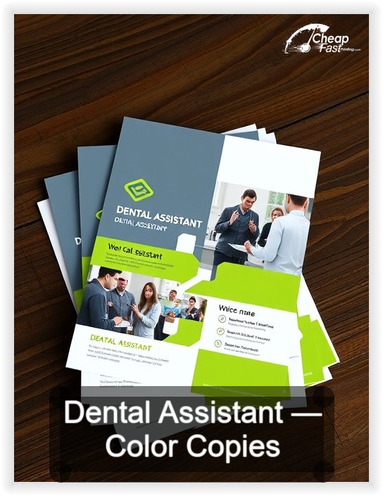 Dental Assistant business card design sample