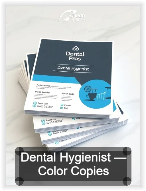Dental Hygienist business card design sample