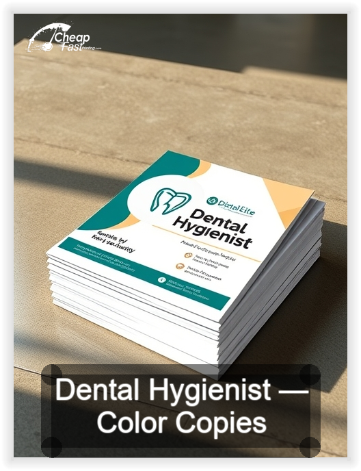 Dental Hygienist business card design sample