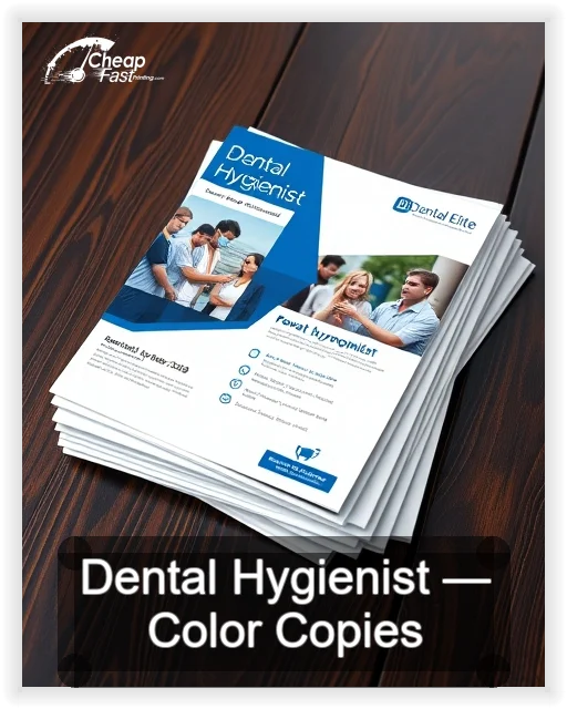 Dental Hygienist business card design sample