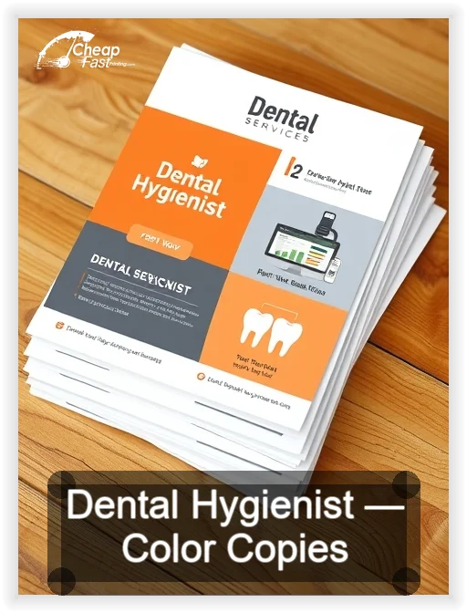 Dental Hygienist business card design sample