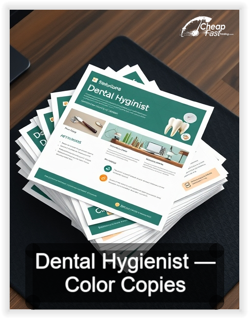 Dental Hygienist business card design sample