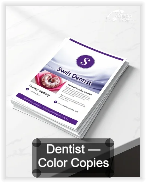 Dentist business card design sample