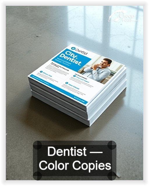 Dentist business card design sample