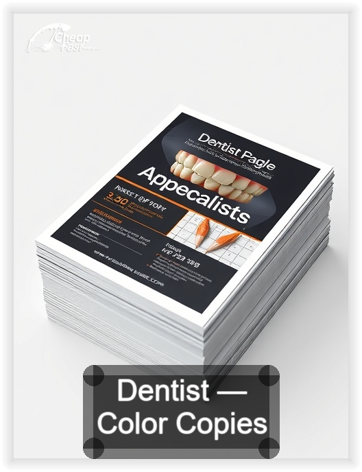 Dentist business card design sample