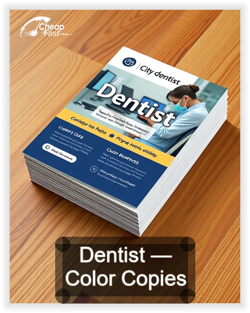 Dentist business card design sample