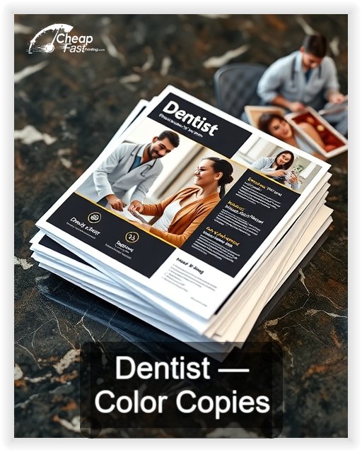 Dentist business card design sample