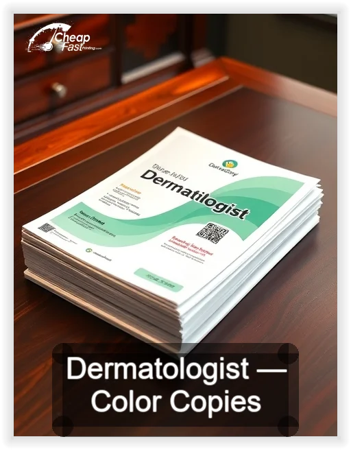 Dermatologist business card design sample